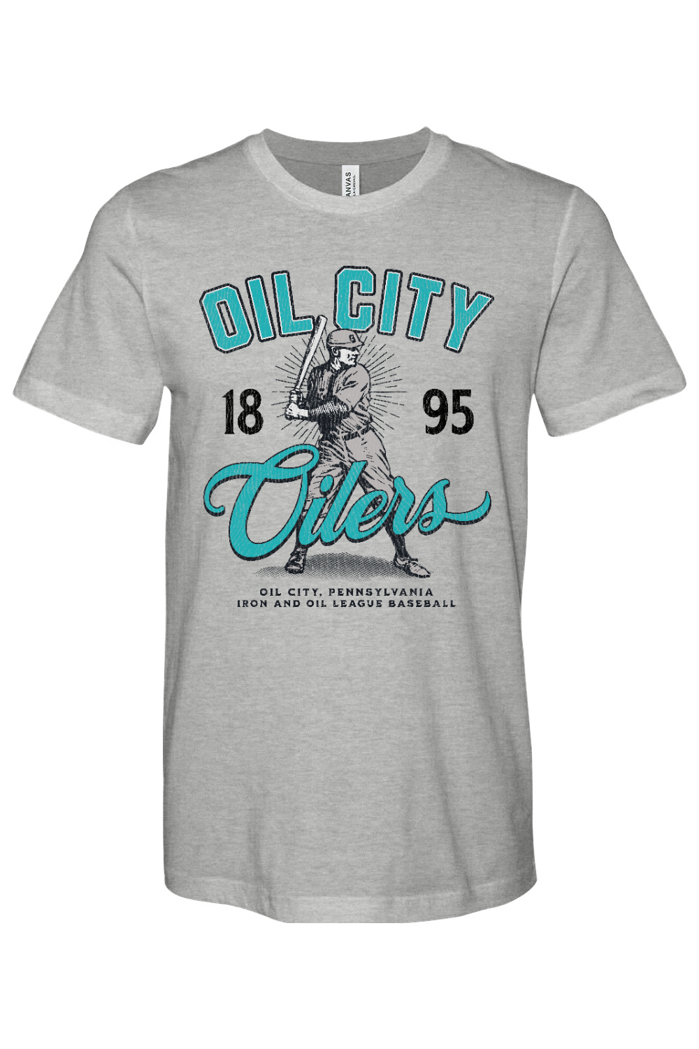Oil City Oilers - Bella + Canvas Heathered Jersey Tee - Yinzylvania