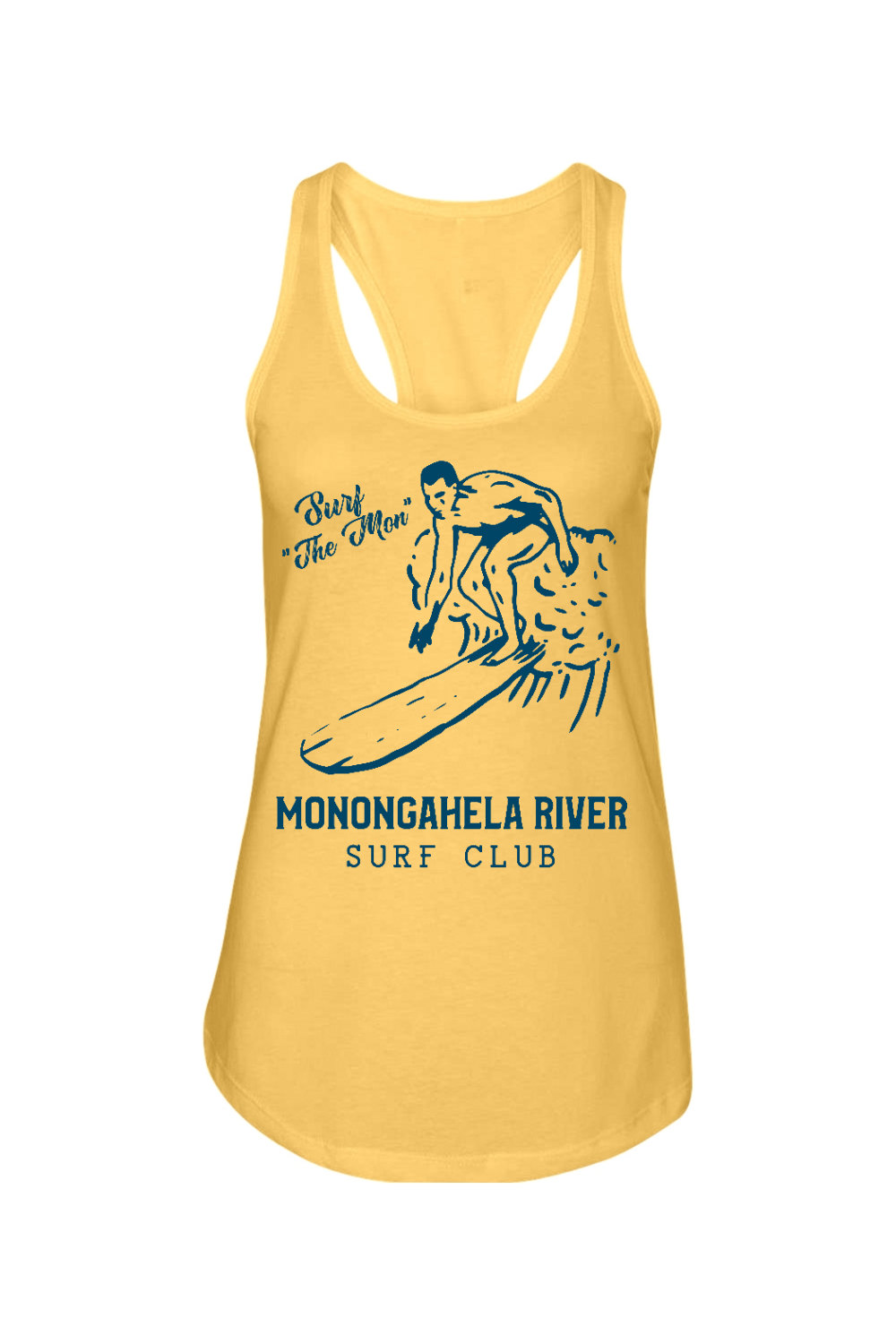 Monongahela River Surf Club - Ladies Racerback Tank - Yinzylvania