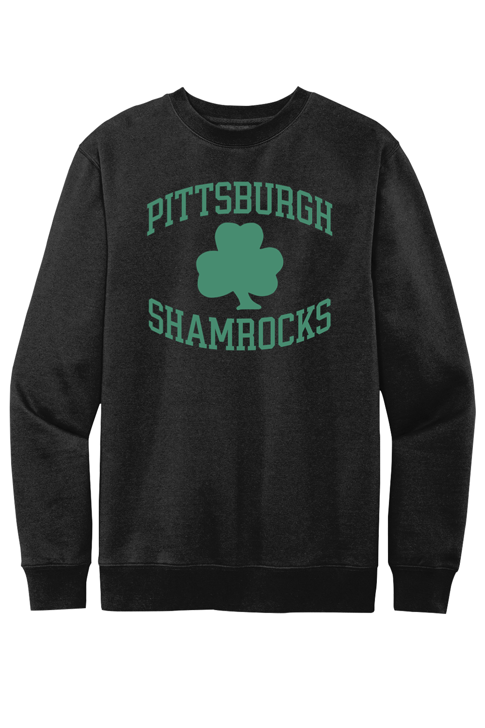 Pittsburgh Shamrocks Hockey - Fleece Crewneck Sweatshirt - Yinzylvania