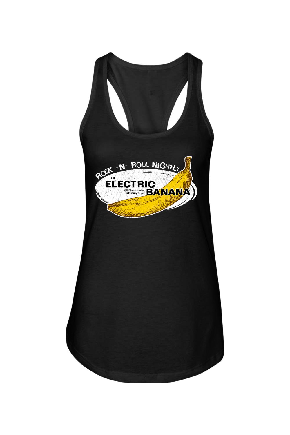 Electric Banana - Ladies Racerback Tank - Yinzylvania