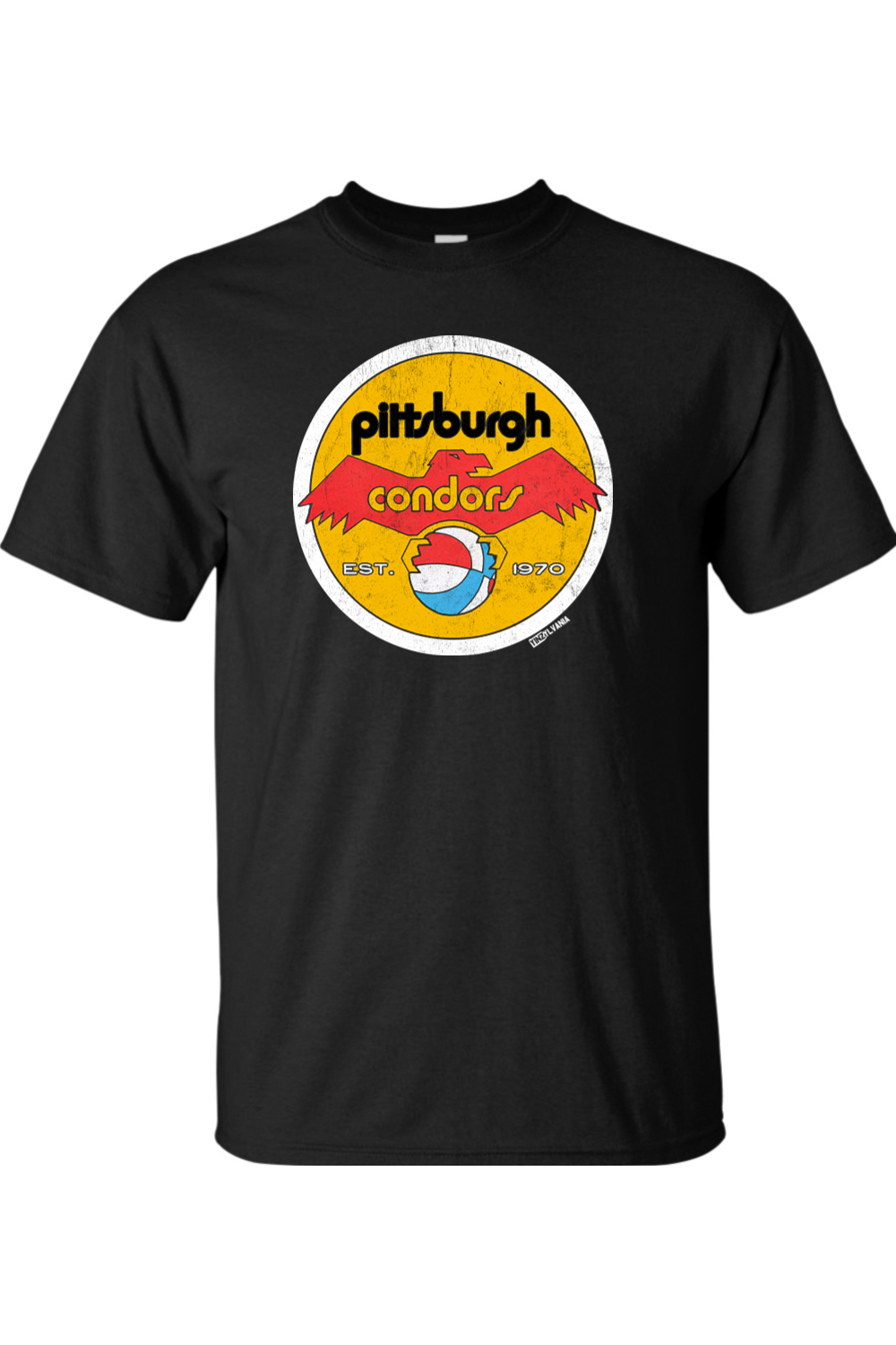Pittsburgh Condors Basketball (ABA) - 1970 - Big & Tall Tee - Yinzylvania
