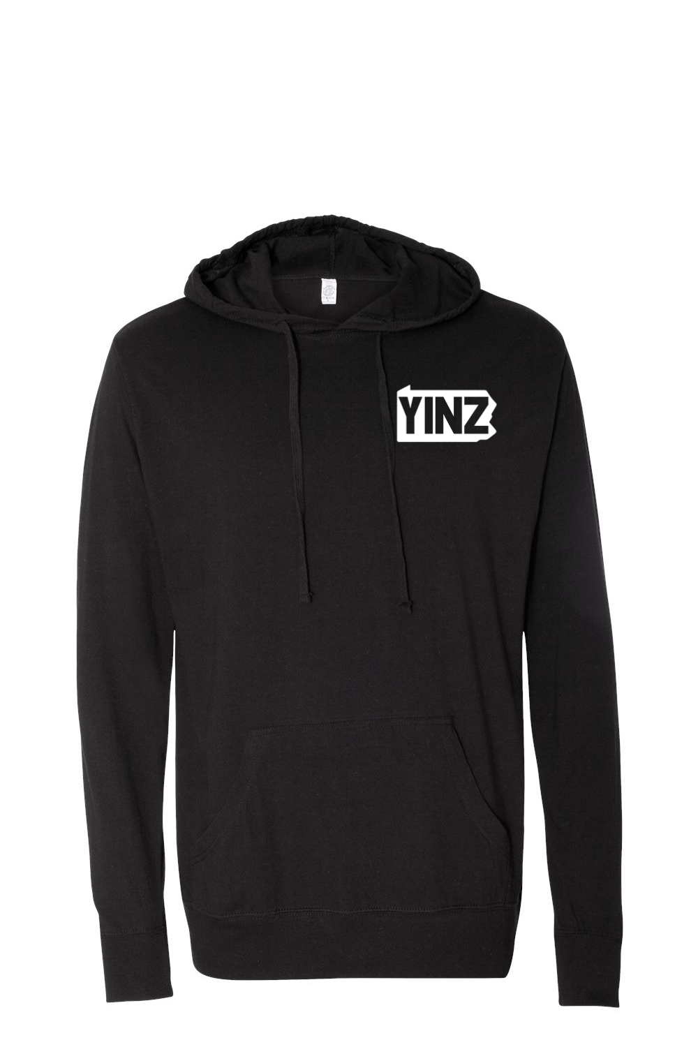 Yinzylvania Logo White - Hooded Pullover T-Shirt - Yinzylvania