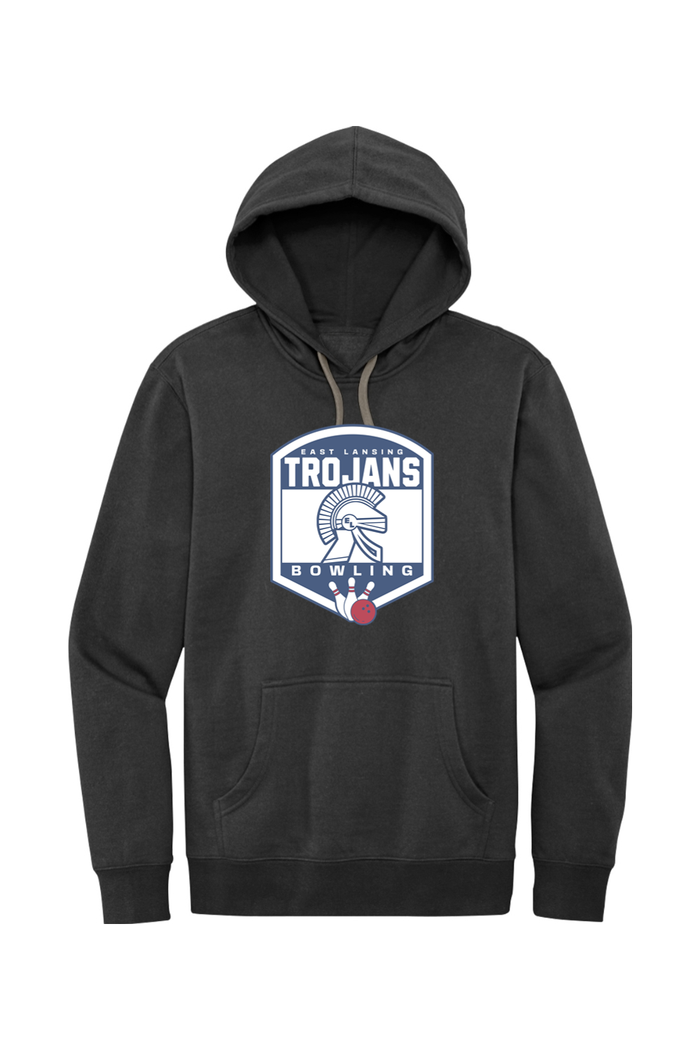 East Lansing Trojans Bowling - Crest - Fleece Hoodie - Yinzylvania