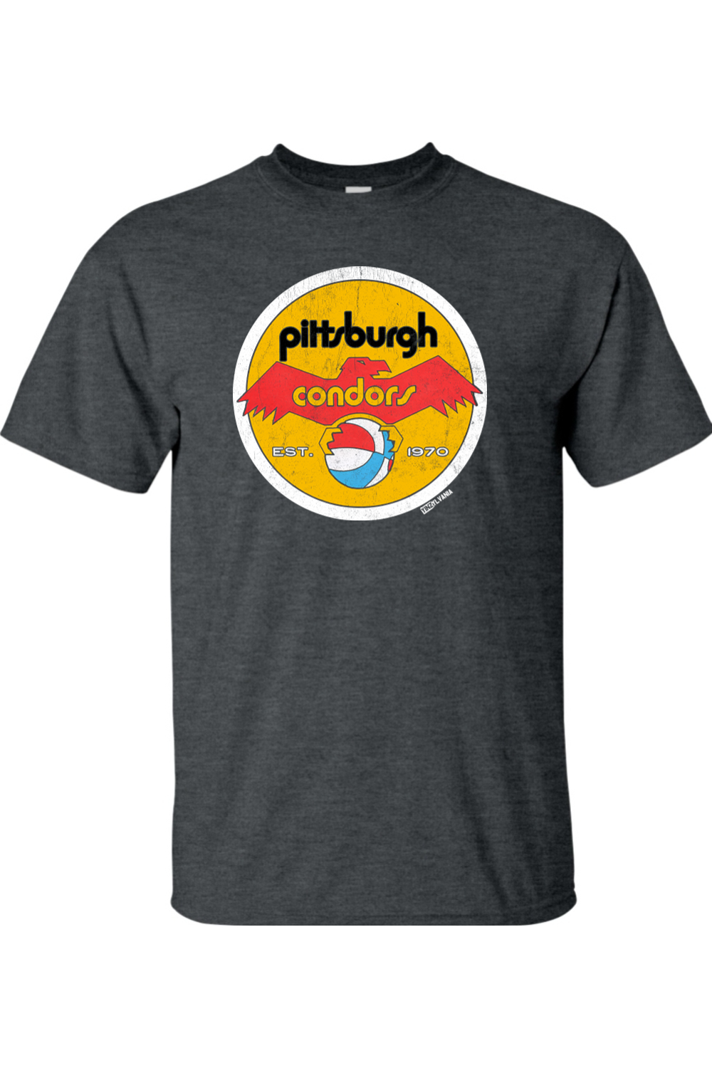 Pittsburgh Condors Basketball (ABA) - 1970 - Big & Tall Tee - Yinzylvania