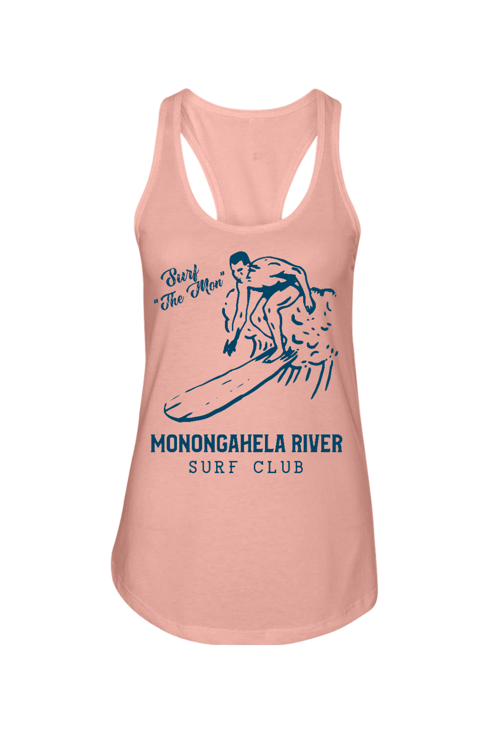 Monongahela River Surf Club - Ladies Racerback Tank - Yinzylvania