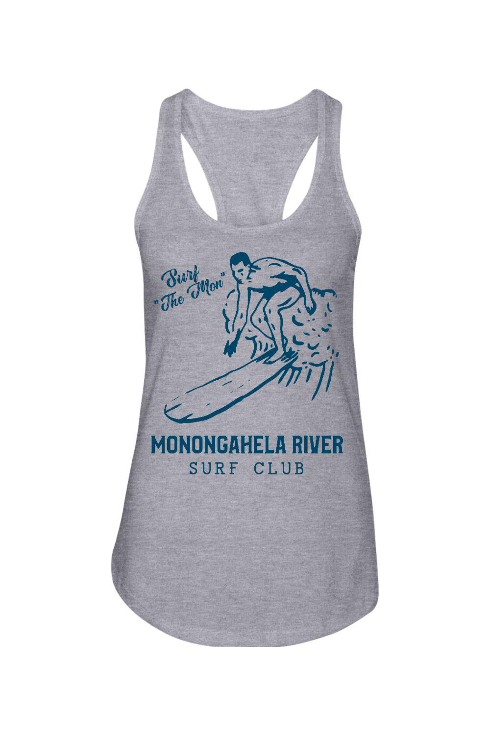 Monongahela River Surf Club - Ladies Racerback Tank - Yinzylvania