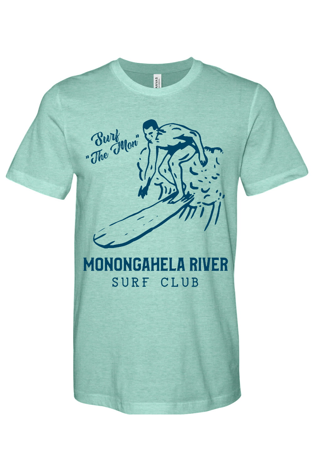 Monongahela River Surf Club - Bella + Canvas Jersey Tee - Yinzylvania