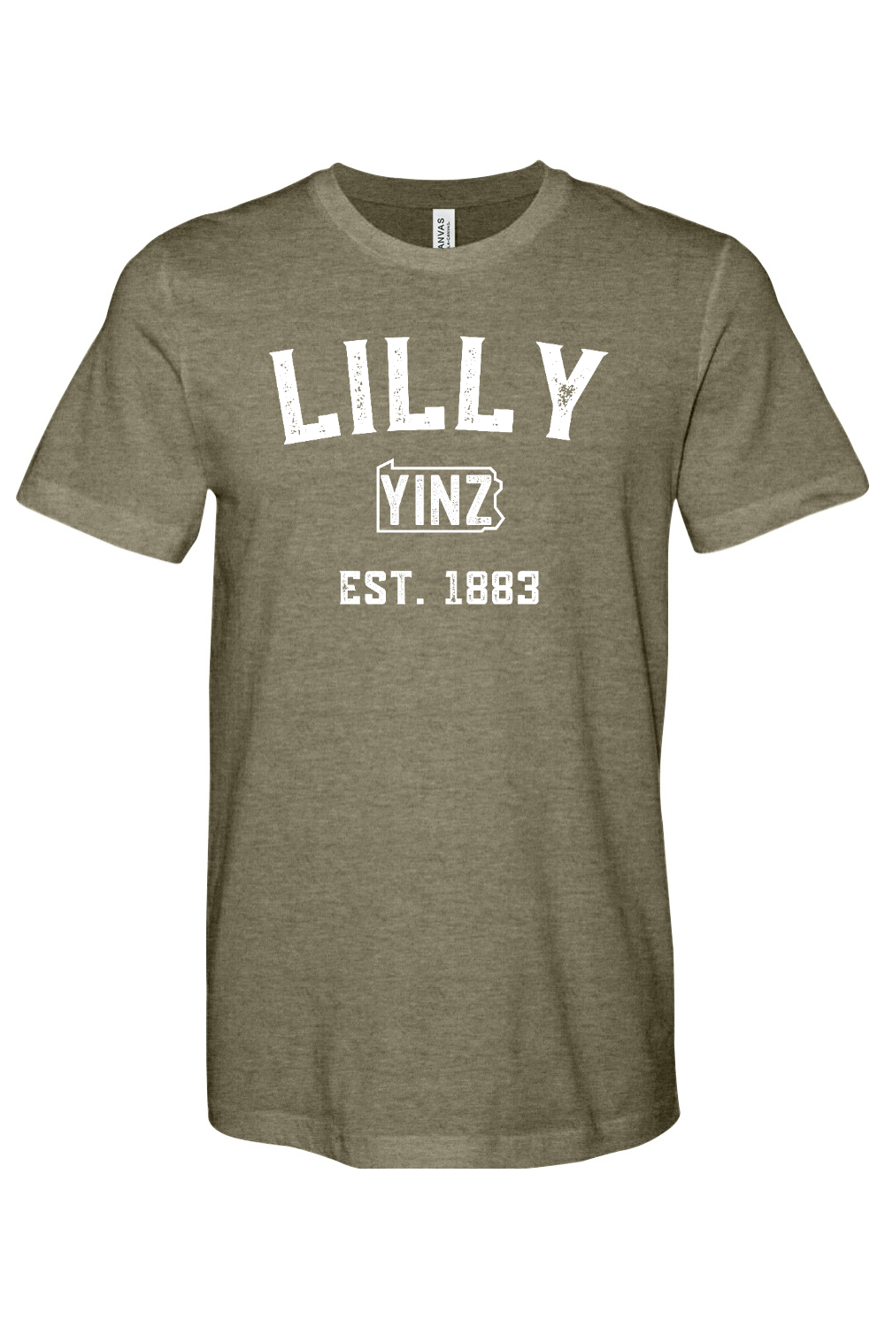 Lilly Yinzylvania - Bella + Canvas Heathered Jersey Tee - Yinzylvania