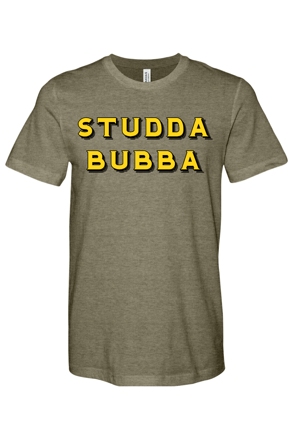 Studda Bubba - Bella + Canvas Heathered Jersey Tee - Yinzylvania