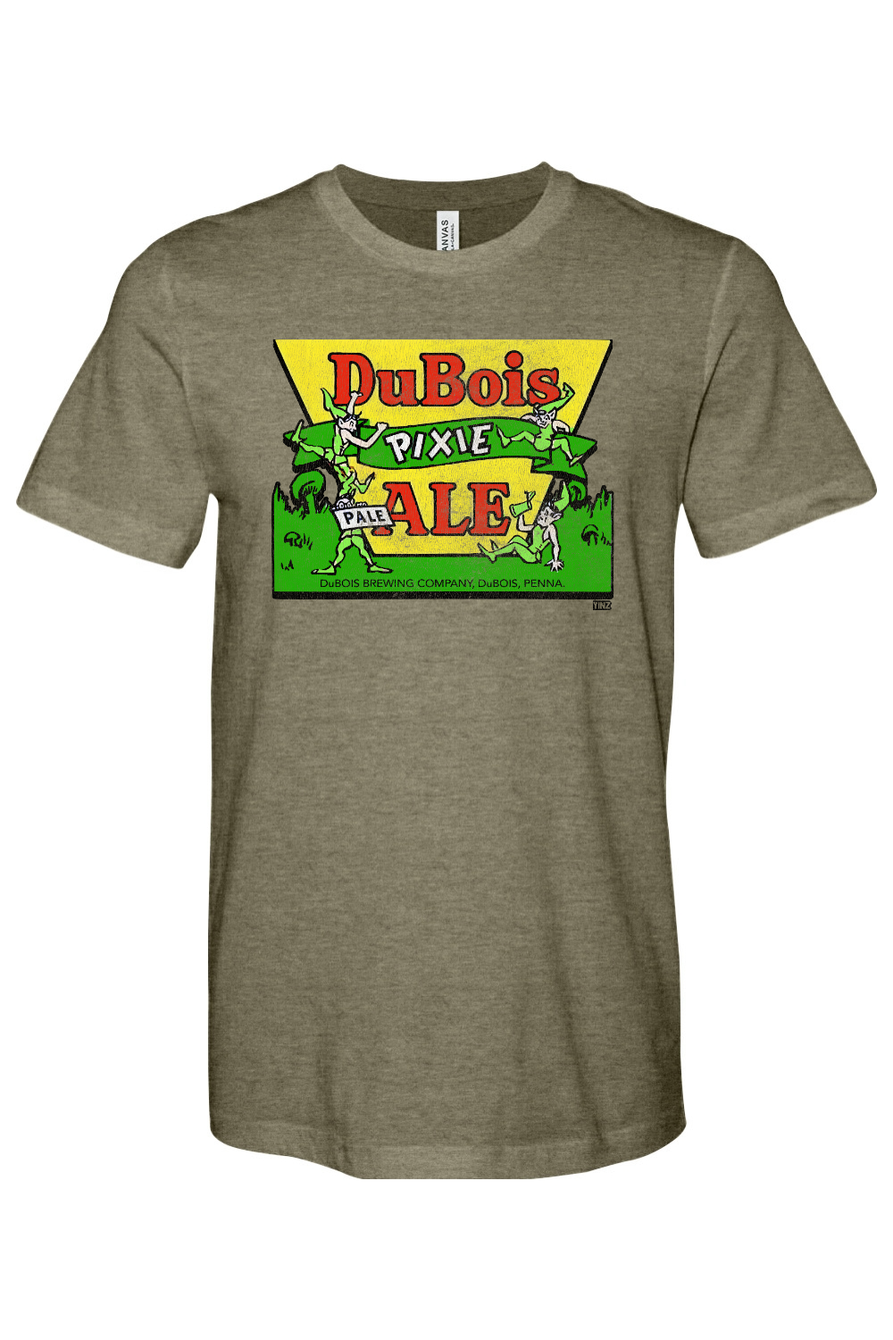 Dubois Pixie Ale - Bella + Canvas Heathered Jersey Tee - Yinzylvania