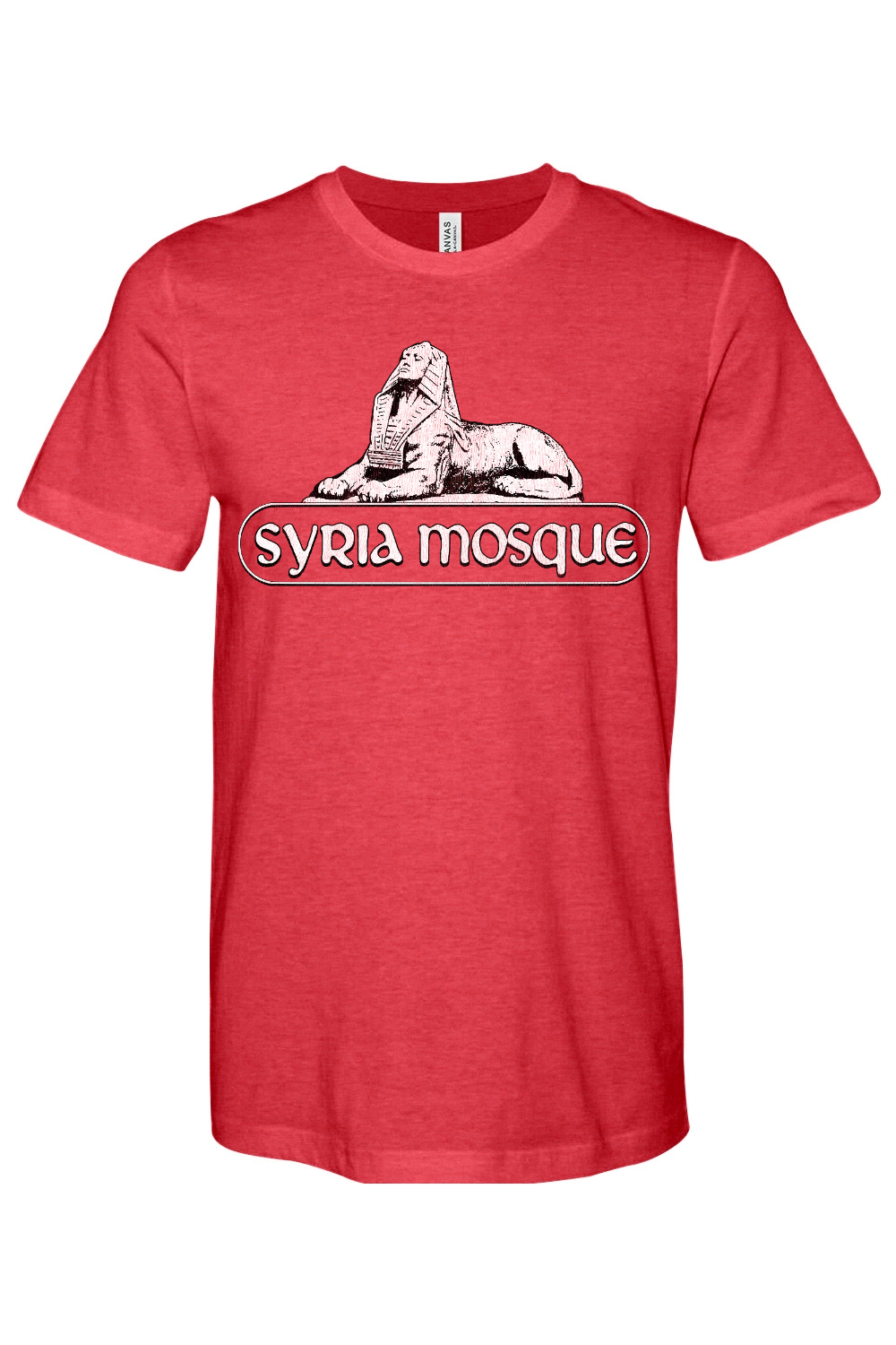 Syria Mosque - Bella + Canvas Heathered Jersey Tee - Yinzylvania