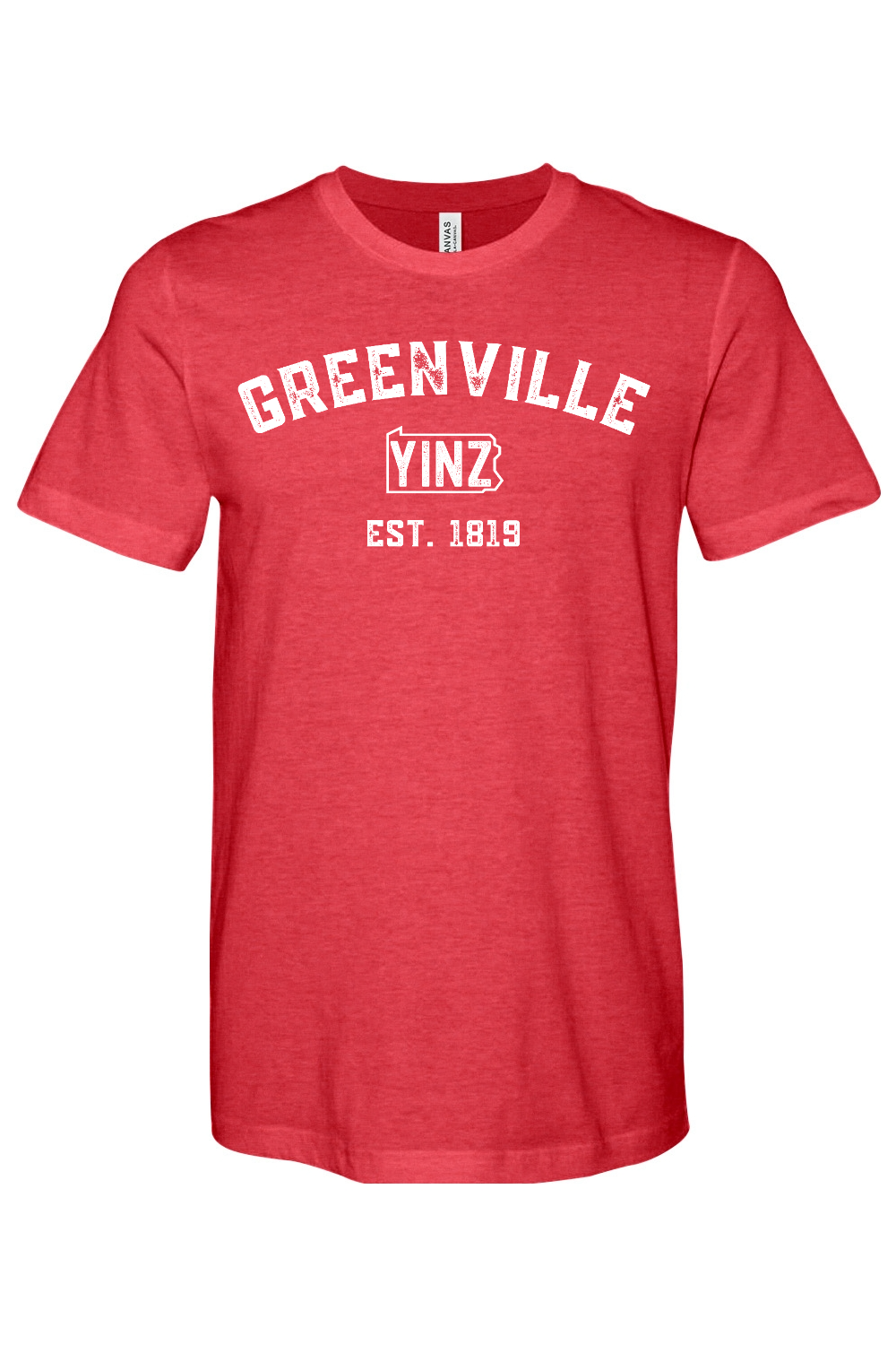 Greenville Yinzylvania Bella + Canvas Heathered Jersey Tee - Yinzylvania