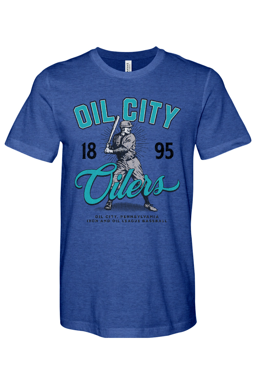 Oil City Oilers - Bella + Canvas Heathered Jersey Tee - Yinzylvania