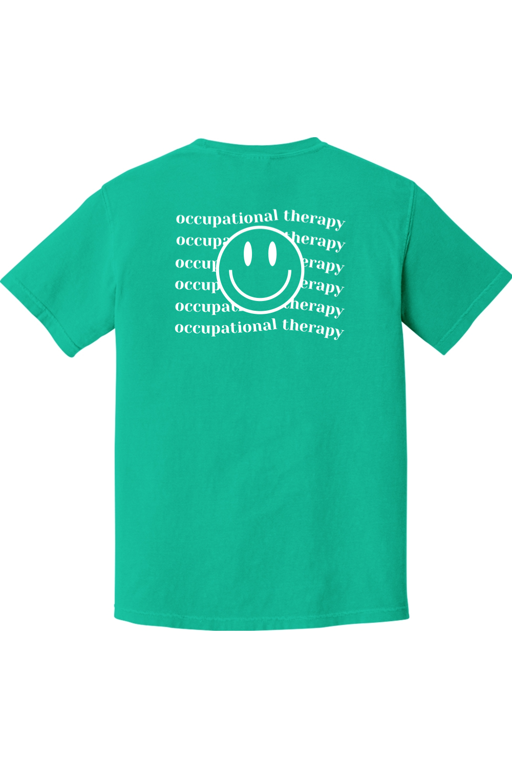 St. Francis - Occupational Therapy - Smiley - Comfort Colors Ringspun Short Sleeve Shirt - Yinzylvania