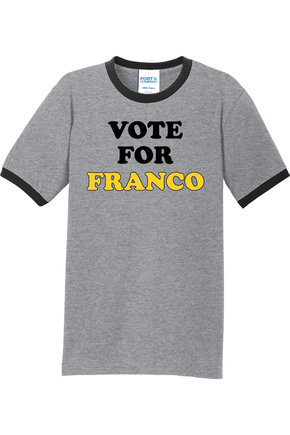 Vote for Franco - Ringer Tee - Yinzylvania