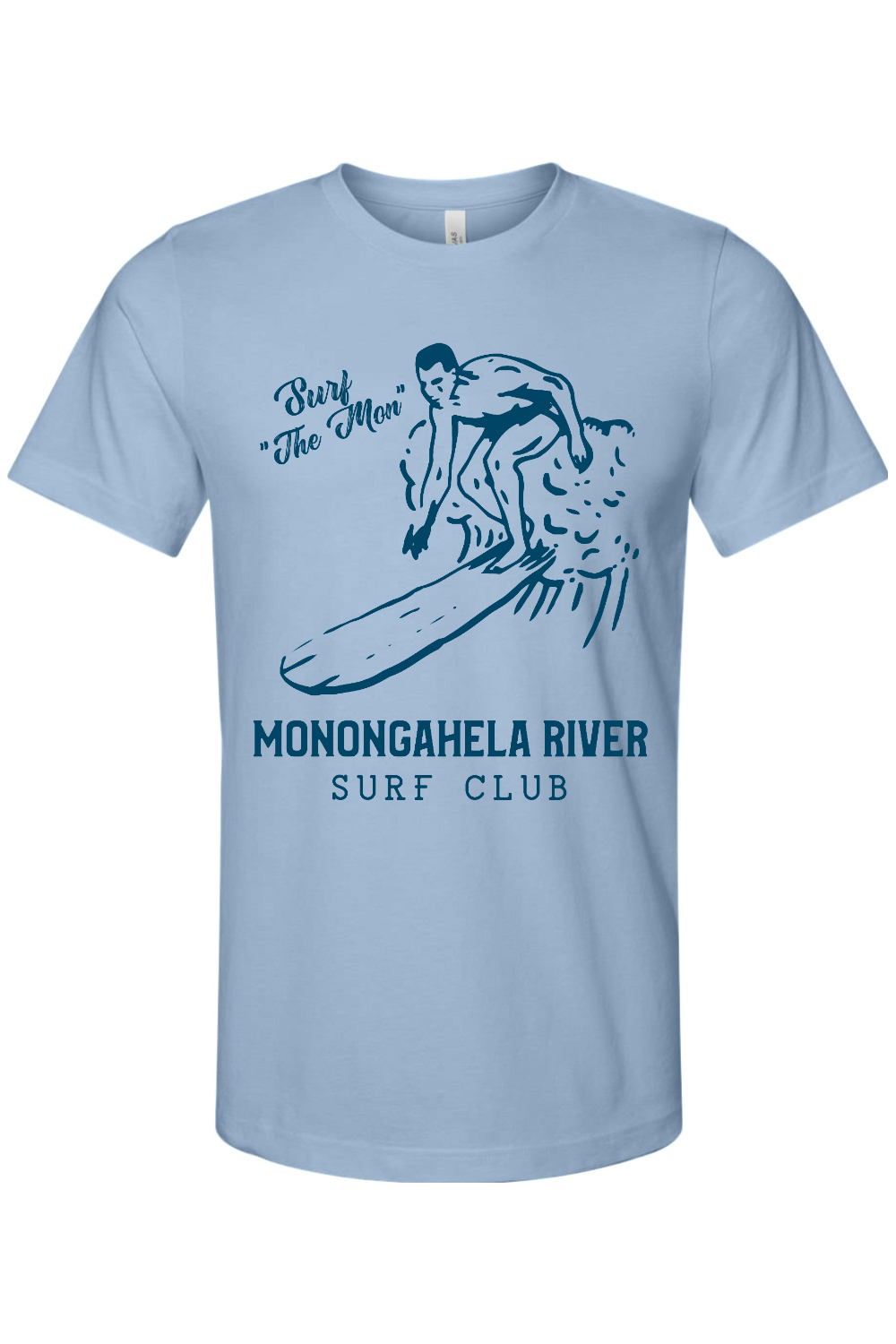 Monongahela River Surf Club - Bella + Canvas Jersey Tee - Yinzylvania