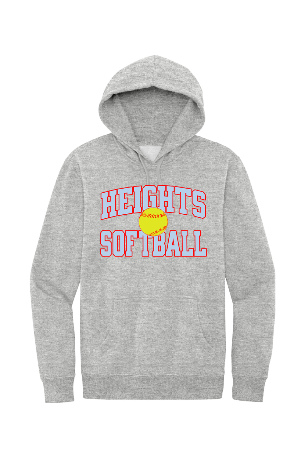 Heights Softball - Block - Fleece Hoodie - Yinzylvania