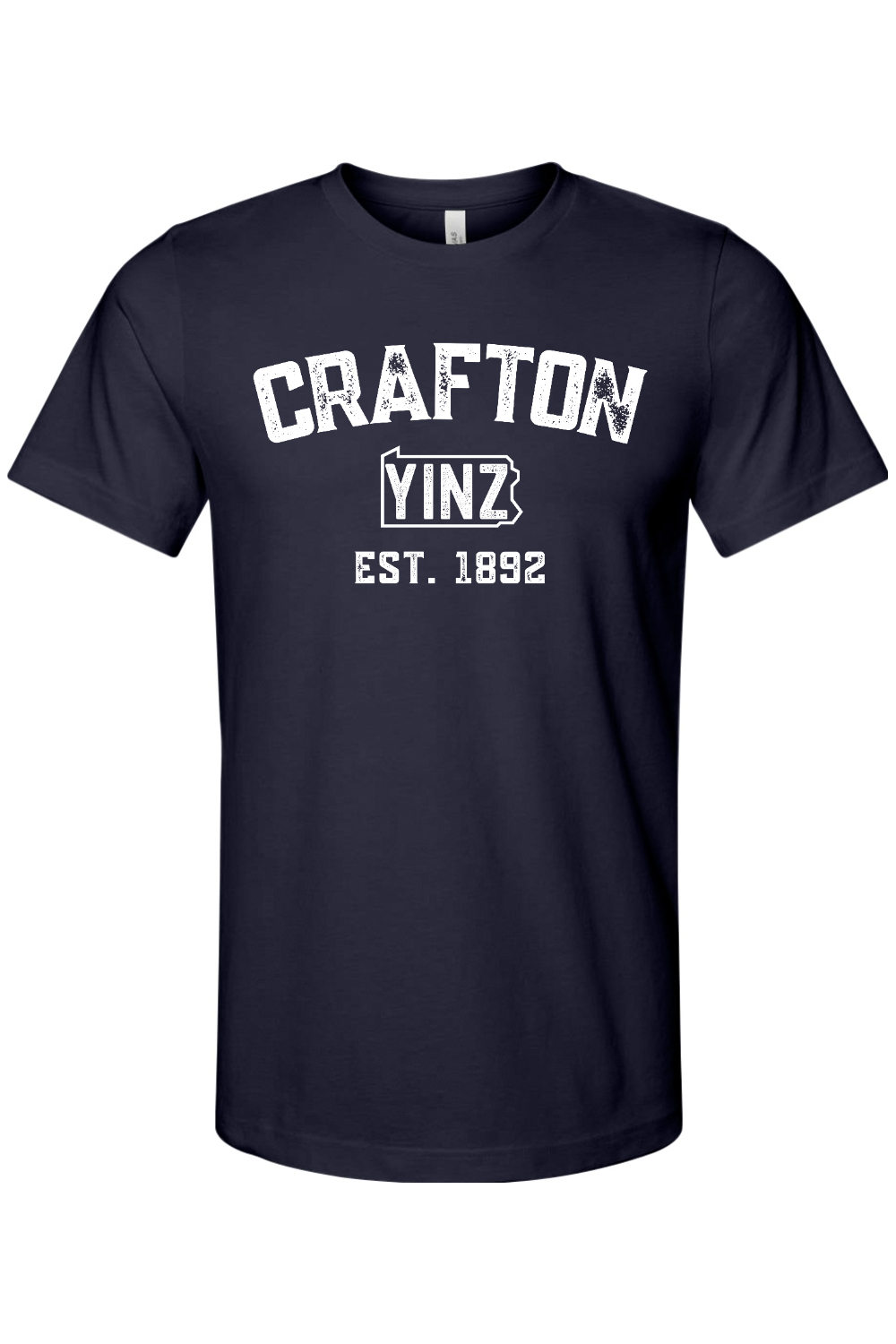 Crafton Yinzylvania - Bella + Canvas Heathered Jersey Tee - Yinzylvania