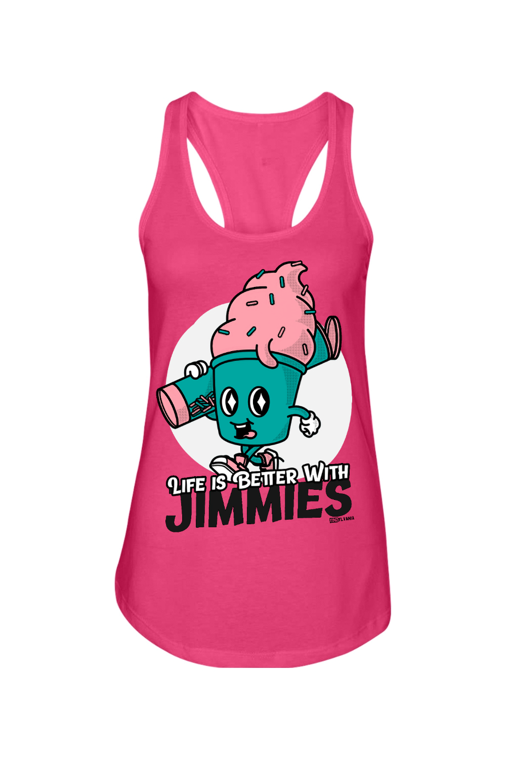 Life is Better with Jimmies - Ladies Racerback Tank - Yinzylvania