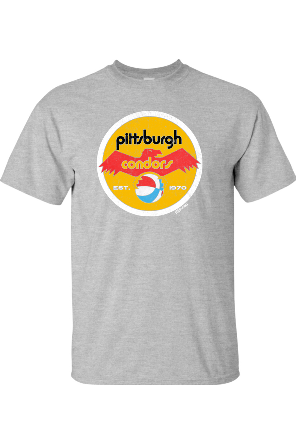 Pittsburgh Condors Basketball (ABA) - 1970 - Big & Tall Tee - Yinzylvania