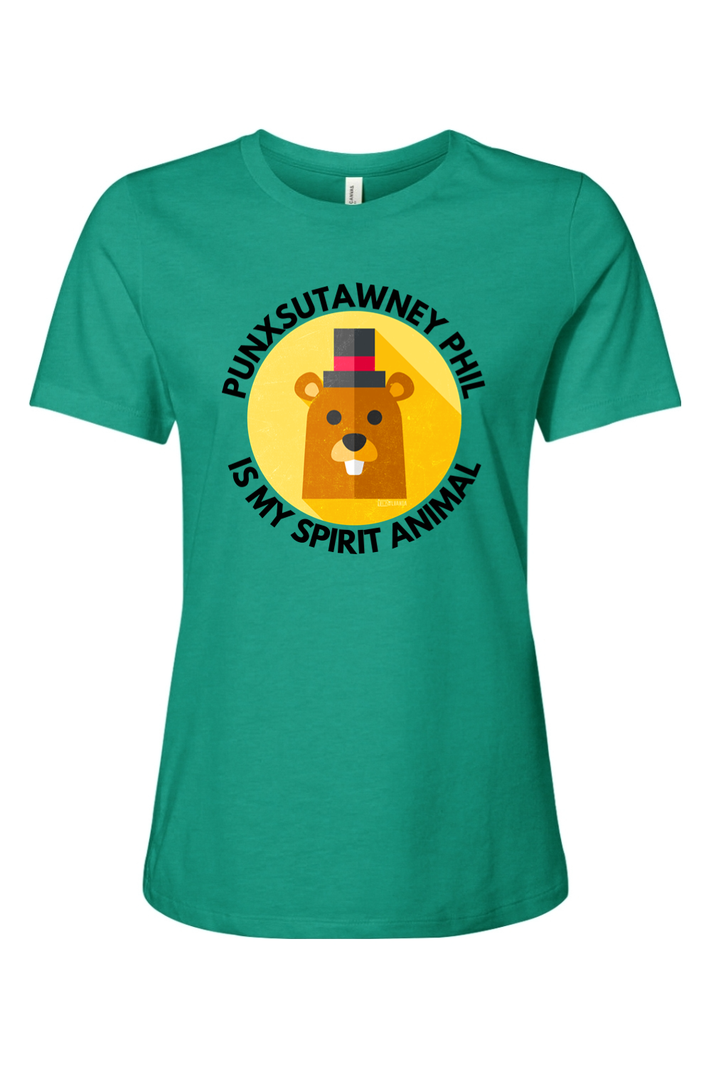 Punxsutawney Phil is My Spirit Animal - Ladies Tee - Yinzylvania