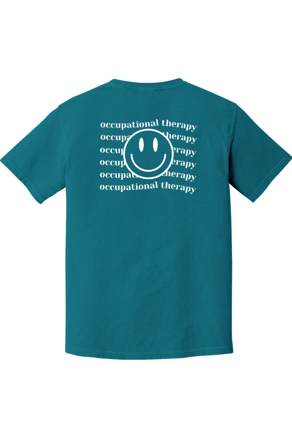 St. Francis - Occupational Therapy - Smiley - Comfort Colors Ringspun Short Sleeve Shirt - Yinzylvania