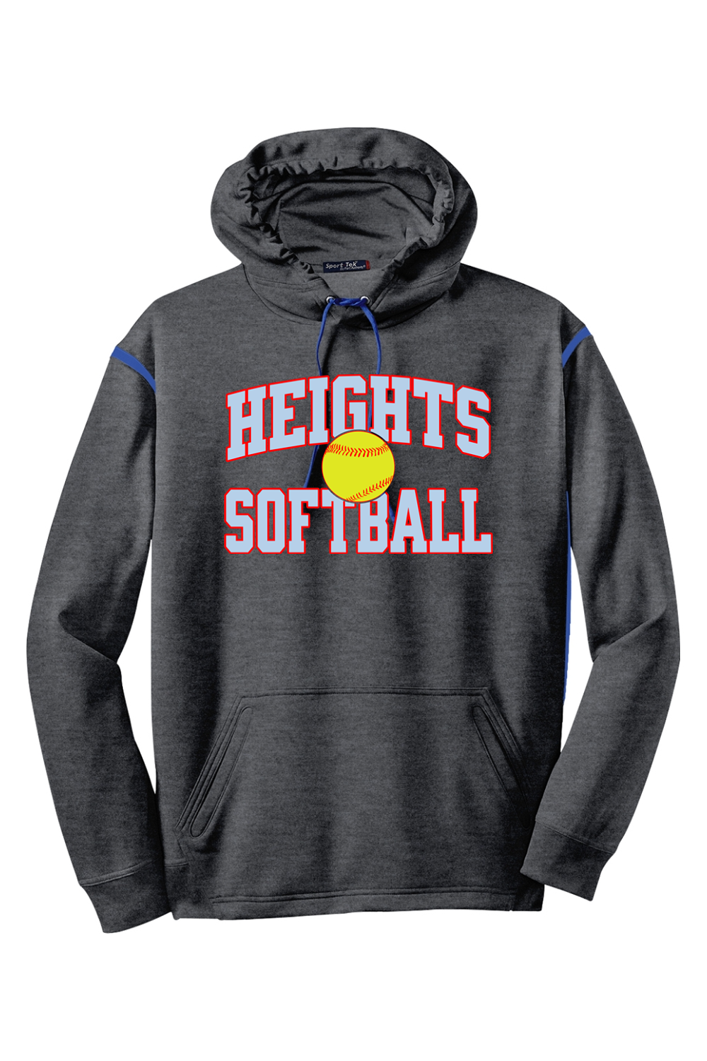 Heights Softball - Colorblock Hooded Sweatshirt - Yinzylvania