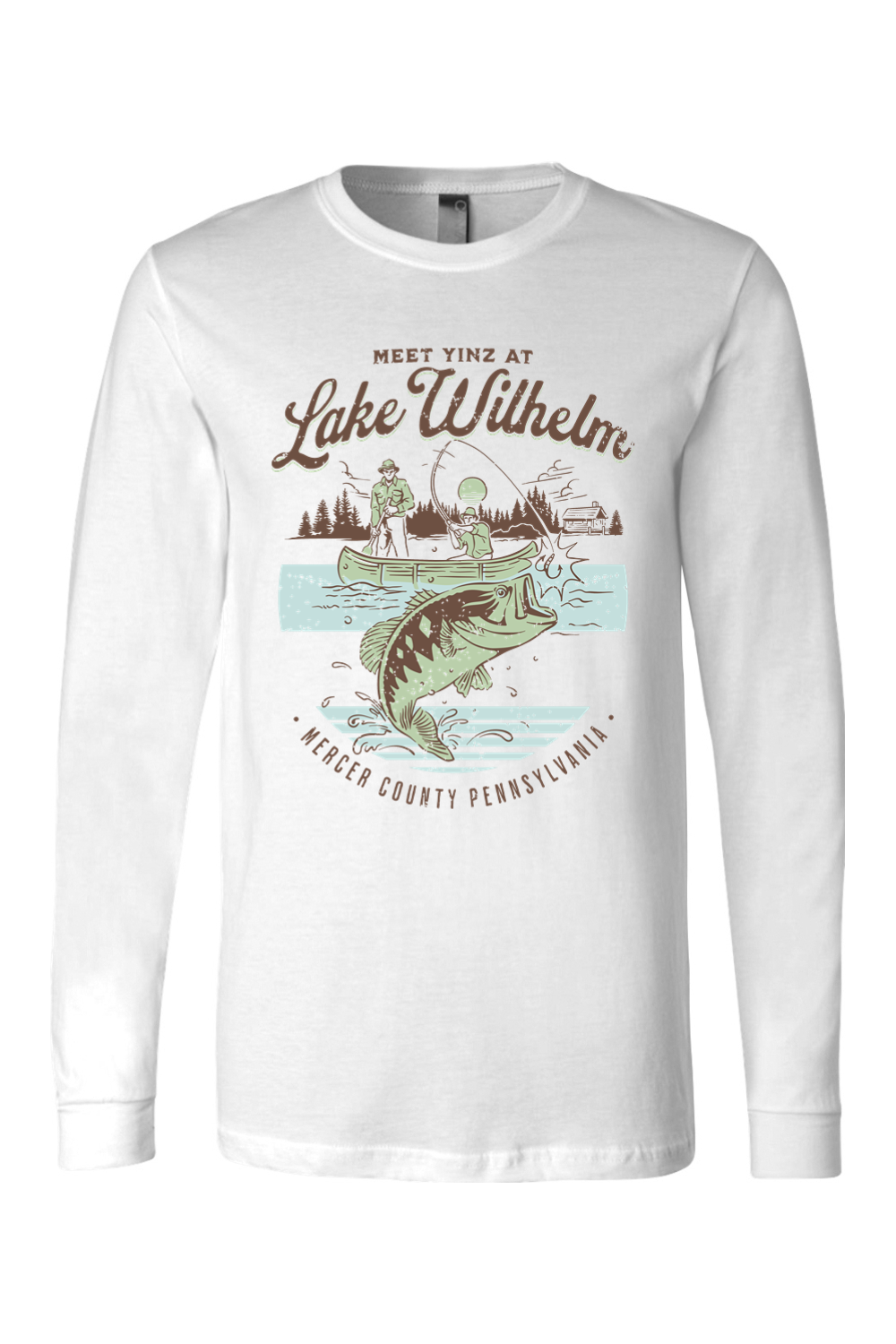 Meet Yinz at Lake Wilhelm - Long Sleeve Tee - Yinzylvania