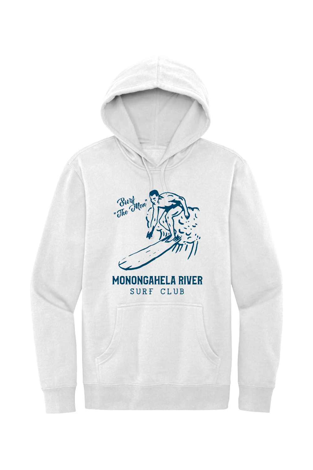 Monongahela River Surf Club - Fleece Hoodie - Yinzylvania