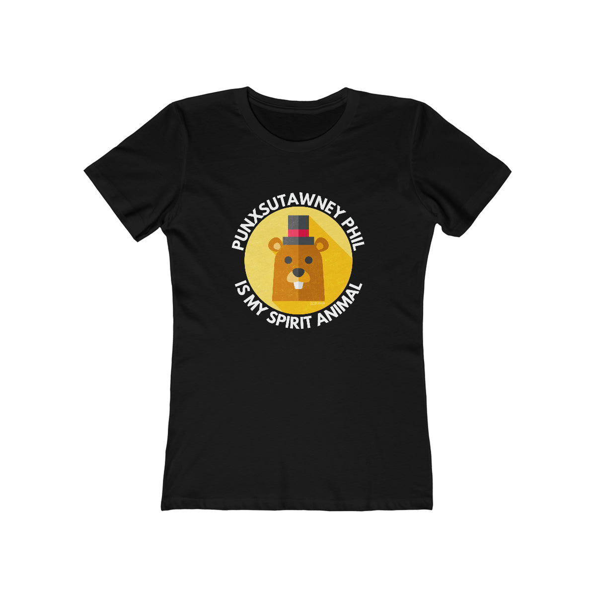 Punxsutawney Phil Is My Spirit Animal - Ladies Tee - Yinzylvania