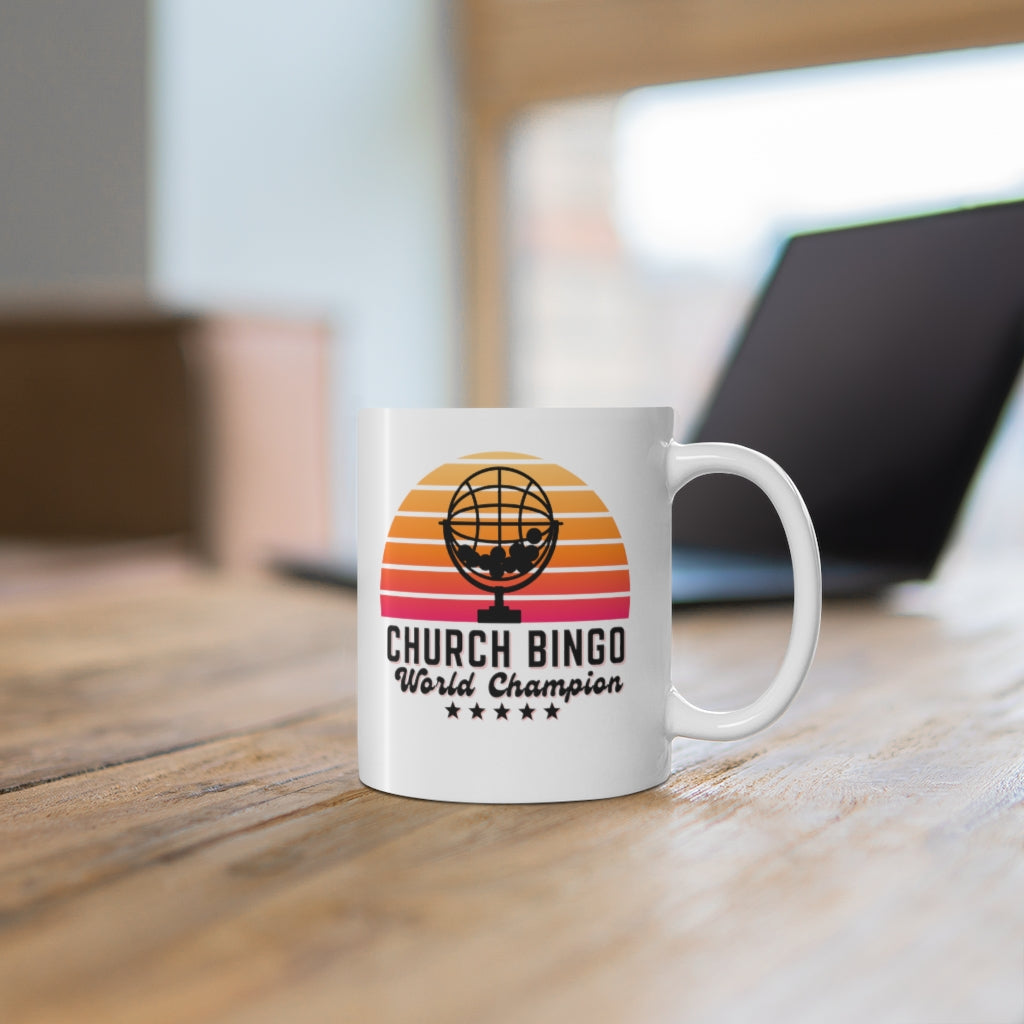 CHURCH BINGO WORLD CHAMPION - Ceramic Mug 11oz - Yinzylvania