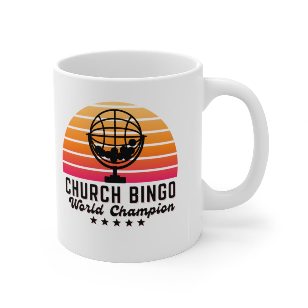 CHURCH BINGO WORLD CHAMPION - Ceramic Mug 11oz - Yinzylvania
