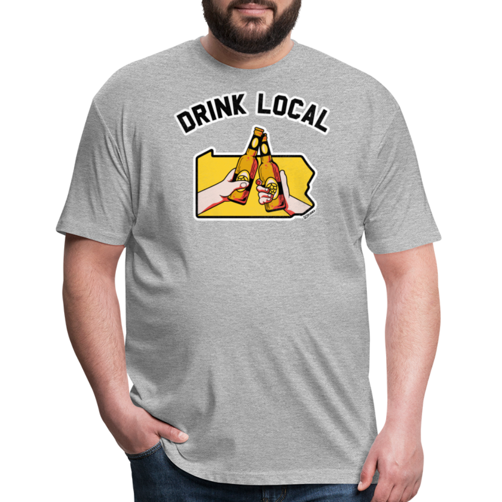 DRINK LOCAL - heather gray