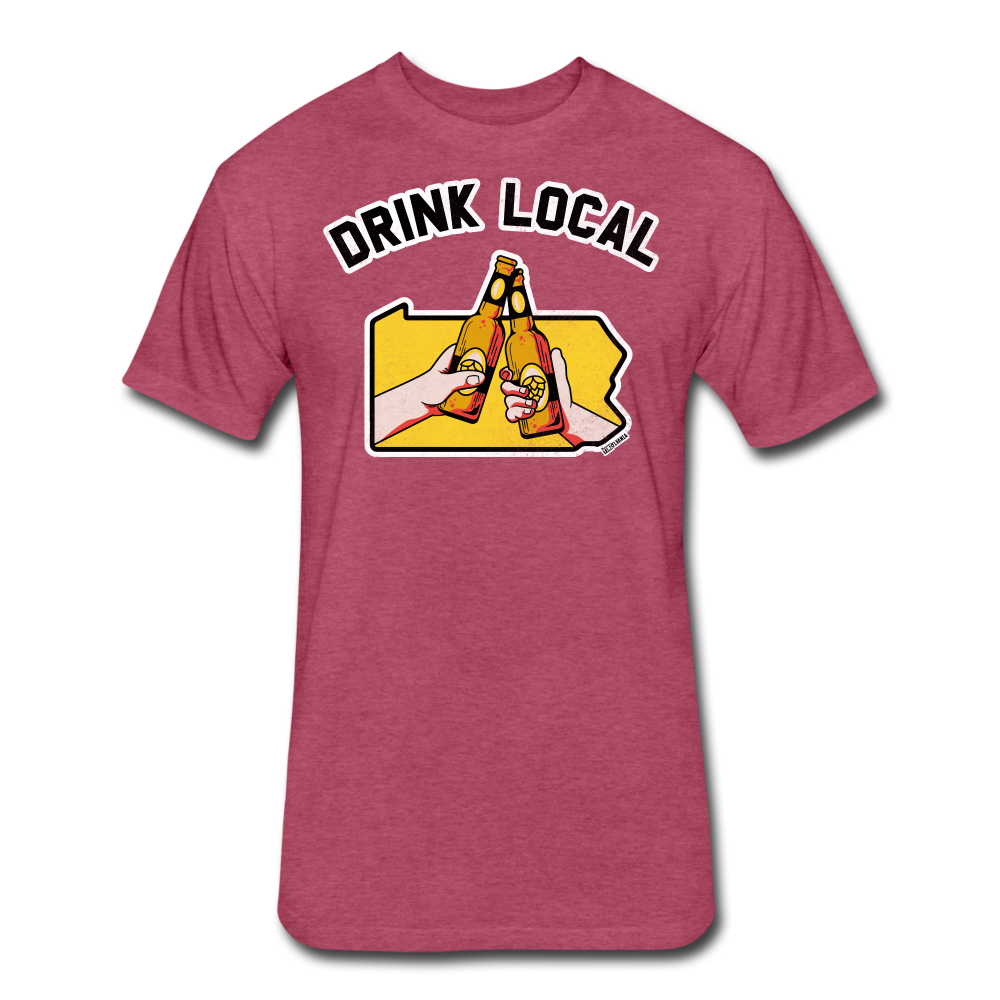 DRINK LOCAL - heather burgundy