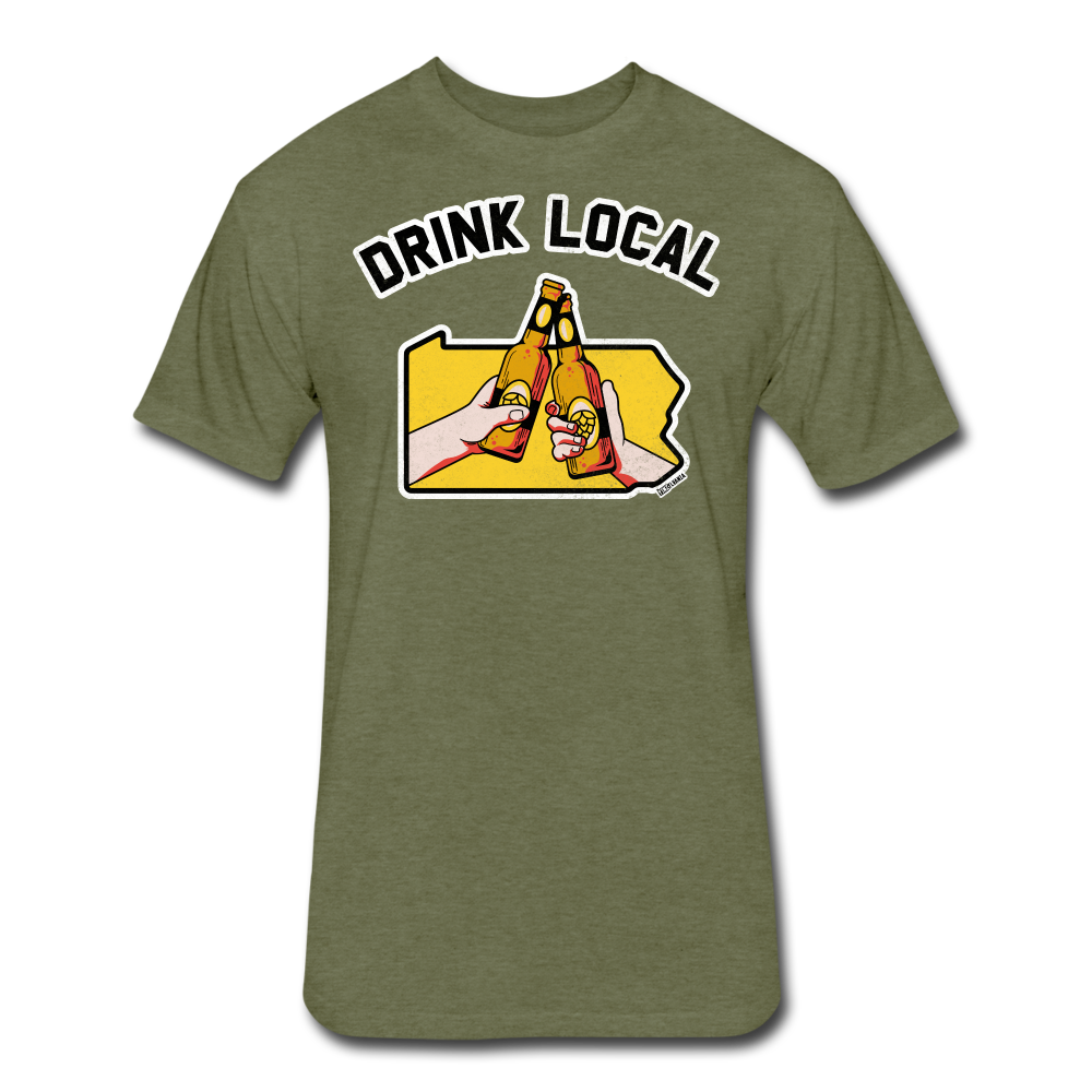 DRINK LOCAL - heather military green