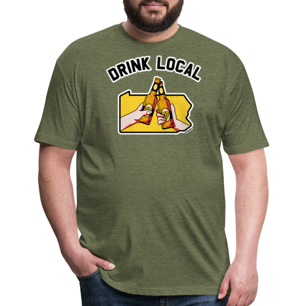 DRINK LOCAL - heather military green