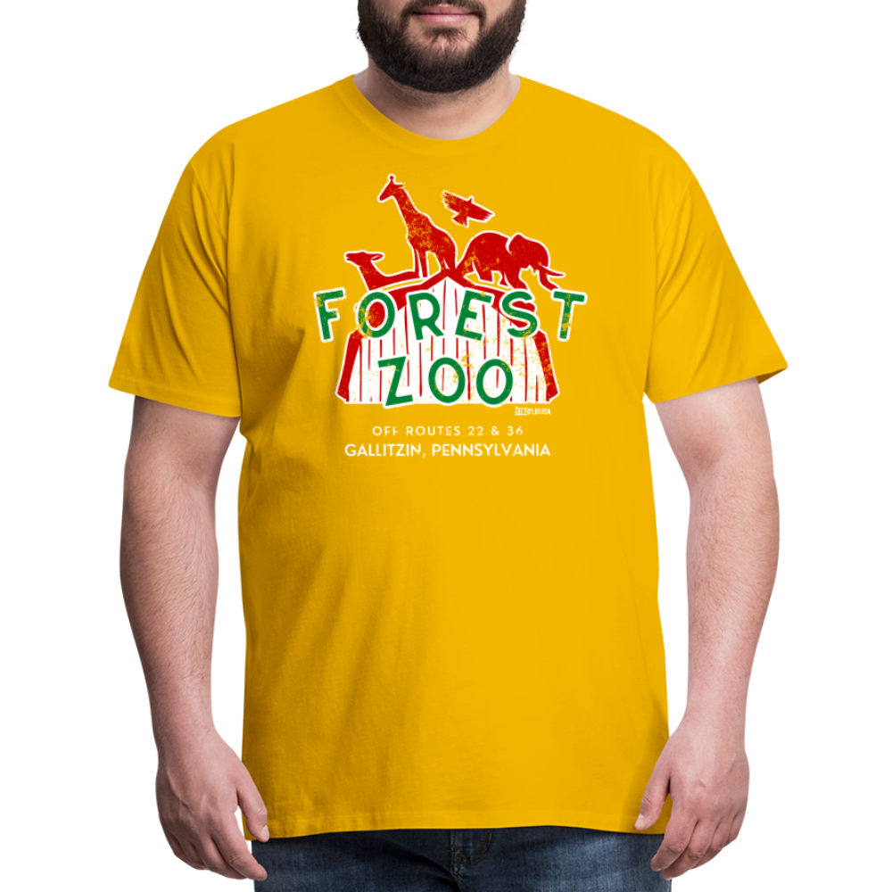 FOREST ZOO - Big & Tall Tee - sun yellow