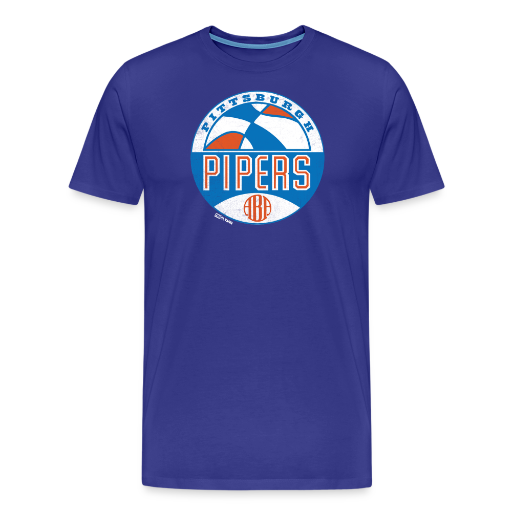 PITTSBURGH PIPERS (ABA) - Big & Tall Tee - royal blue