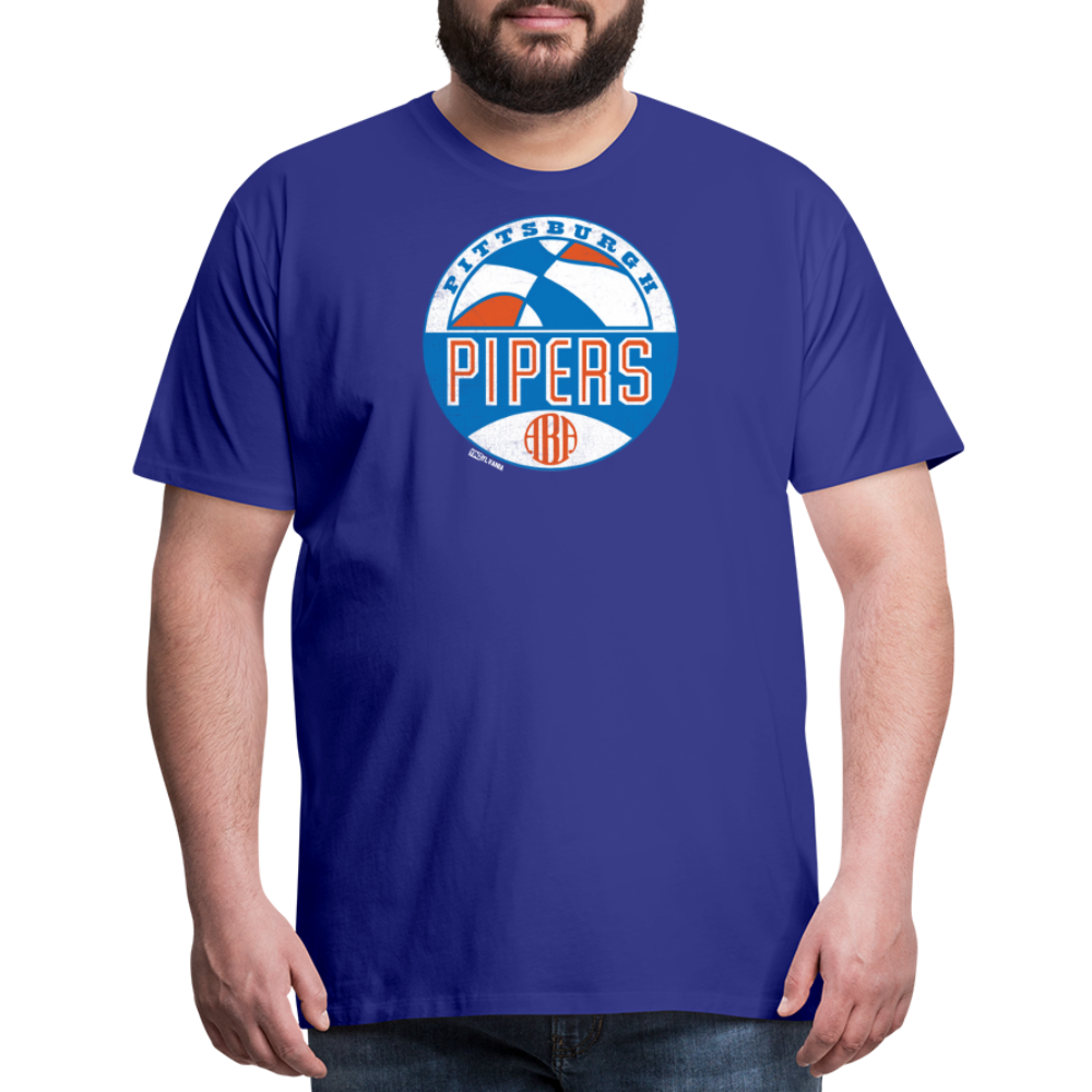 PITTSBURGH PIPERS (ABA) - Big & Tall Tee - royal blue