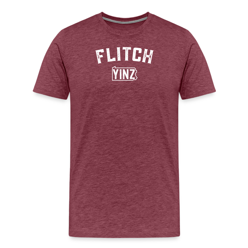 FLITCH YINZYLVANIA - Big & Tall Tee - heather burgundy