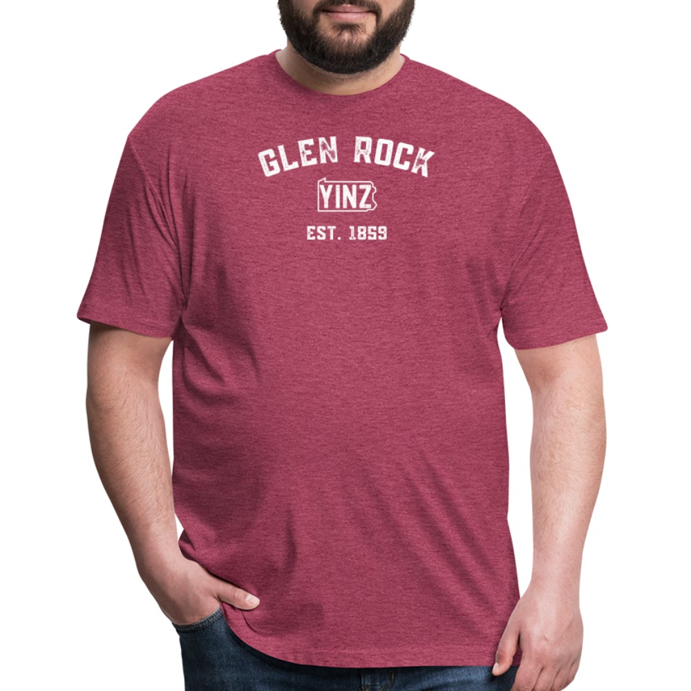 GLEN ROCK - heather burgundy