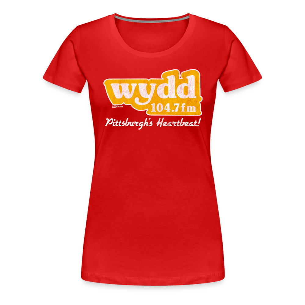 WYDD - PITTSBURGH'S HEARTBEAT - Women's Tee - red