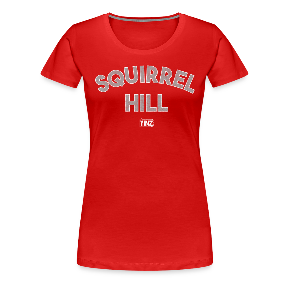 SQUIRREL HILL - Women's Relaxed Fit T-Shirt - red