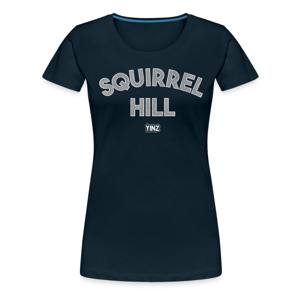 SQUIRREL HILL - Women's Relaxed Fit T-Shirt - deep navy