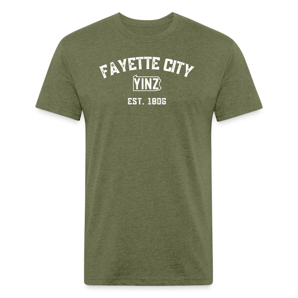 FAYETTE CITY YINZYLVANIA - heather military green