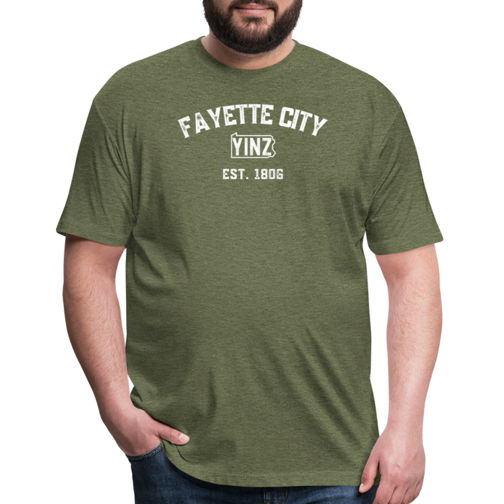 FAYETTE CITY YINZYLVANIA - heather military green