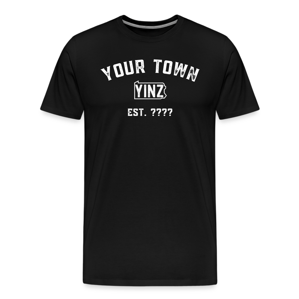 CUSTOM "YOUR TOWN" YINZYLVANIA Tee - black