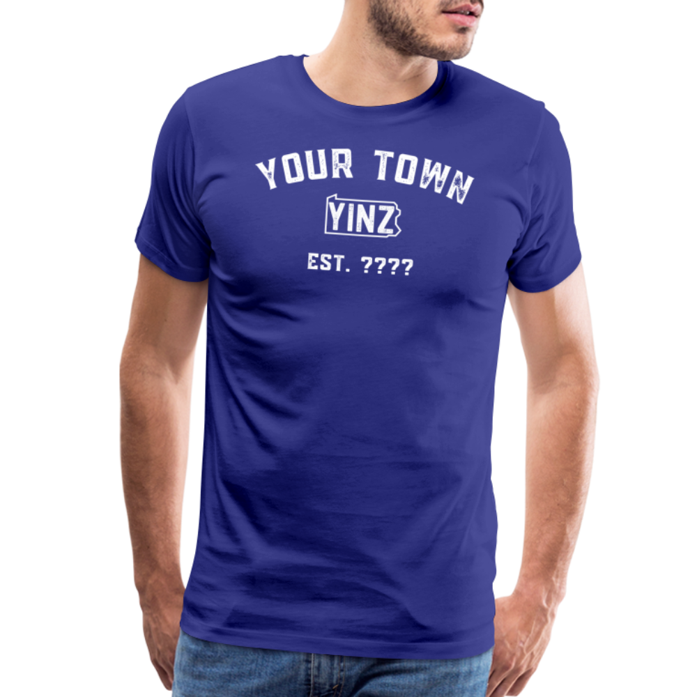 CUSTOM "YOUR TOWN" YINZYLVANIA Tee - royal blue